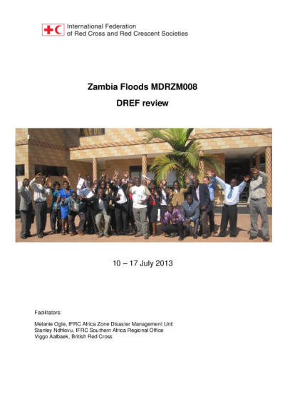 literature review on floods in zambia